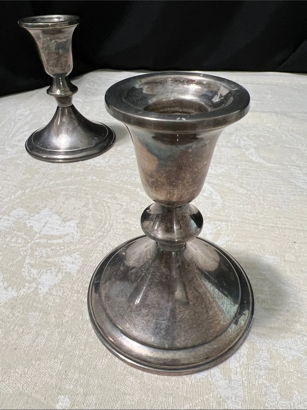 Towle Silver-Plate Pair of Candlesticks